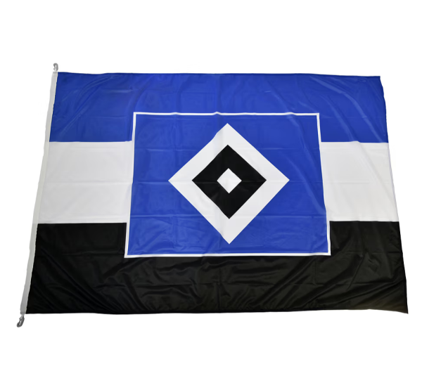 Hamburger SV - Fahne "Blau-Weiß-Schwarz"